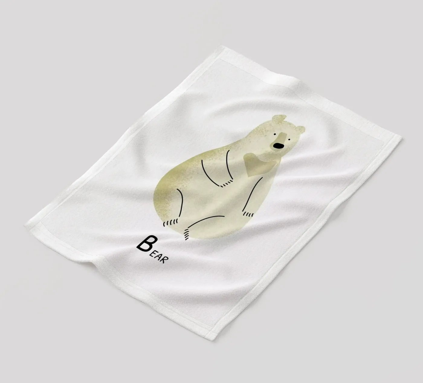Bear fleecedeken van Little Flourishes