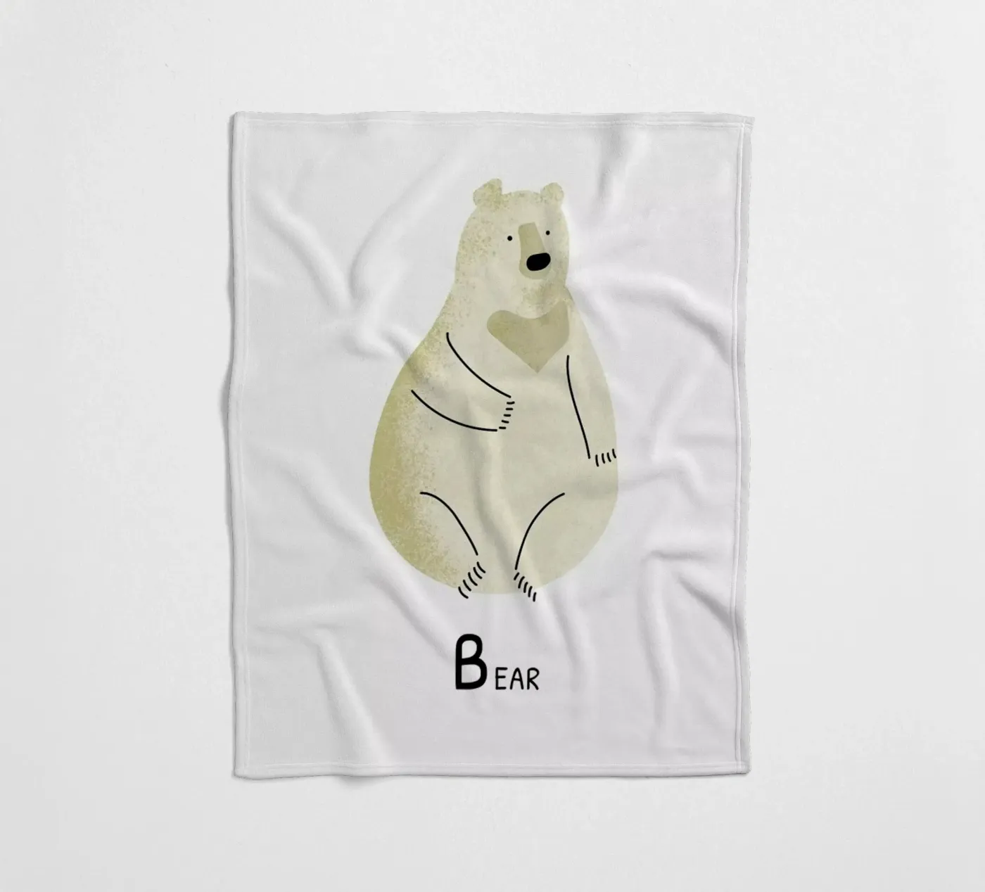 Bear fleecedeken van Little Flourishes