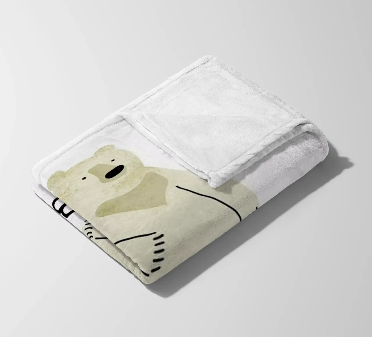 Bear Fleecedecke von Little Flourishes