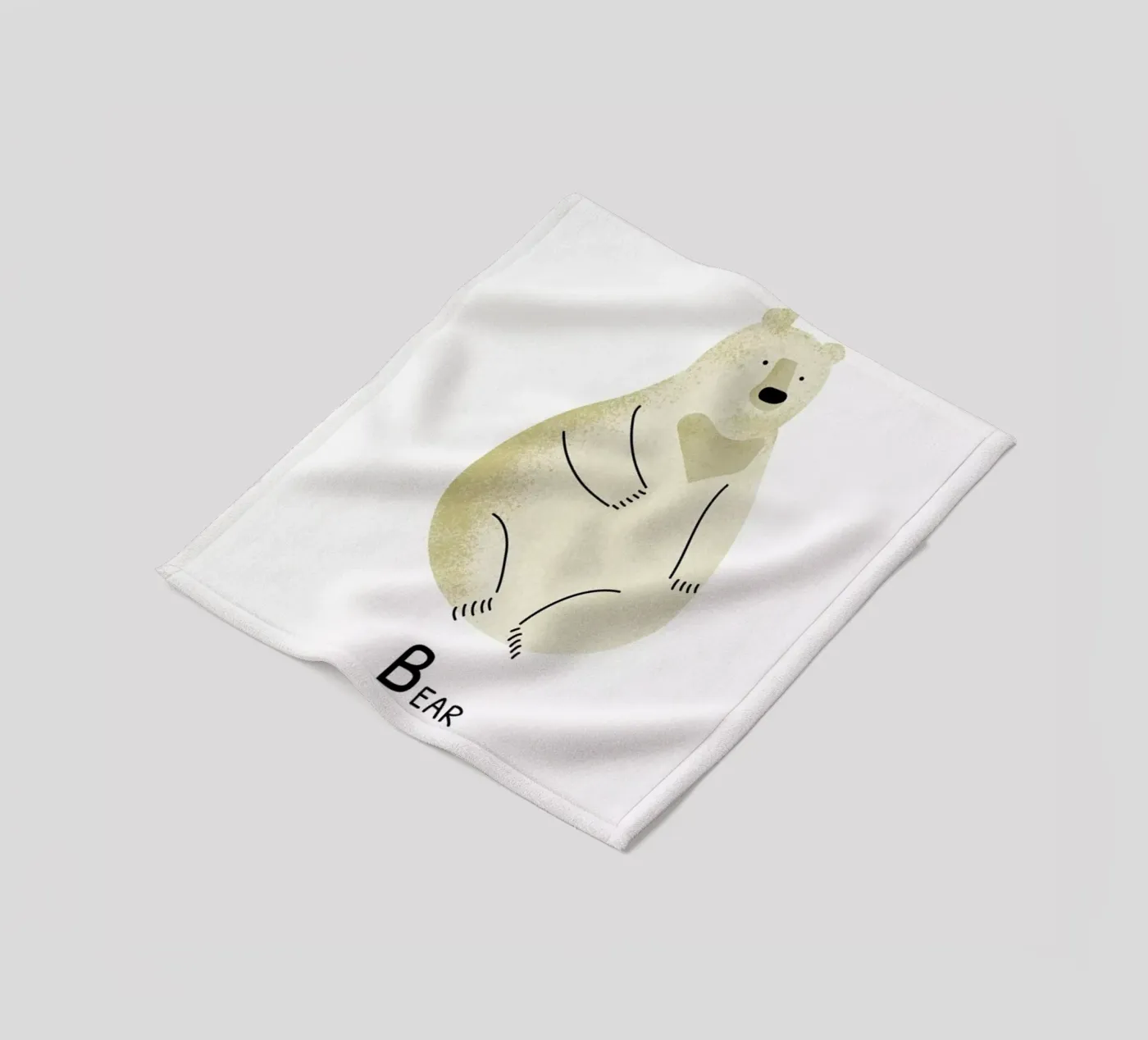 Bear fleecedeken van Little Flourishes