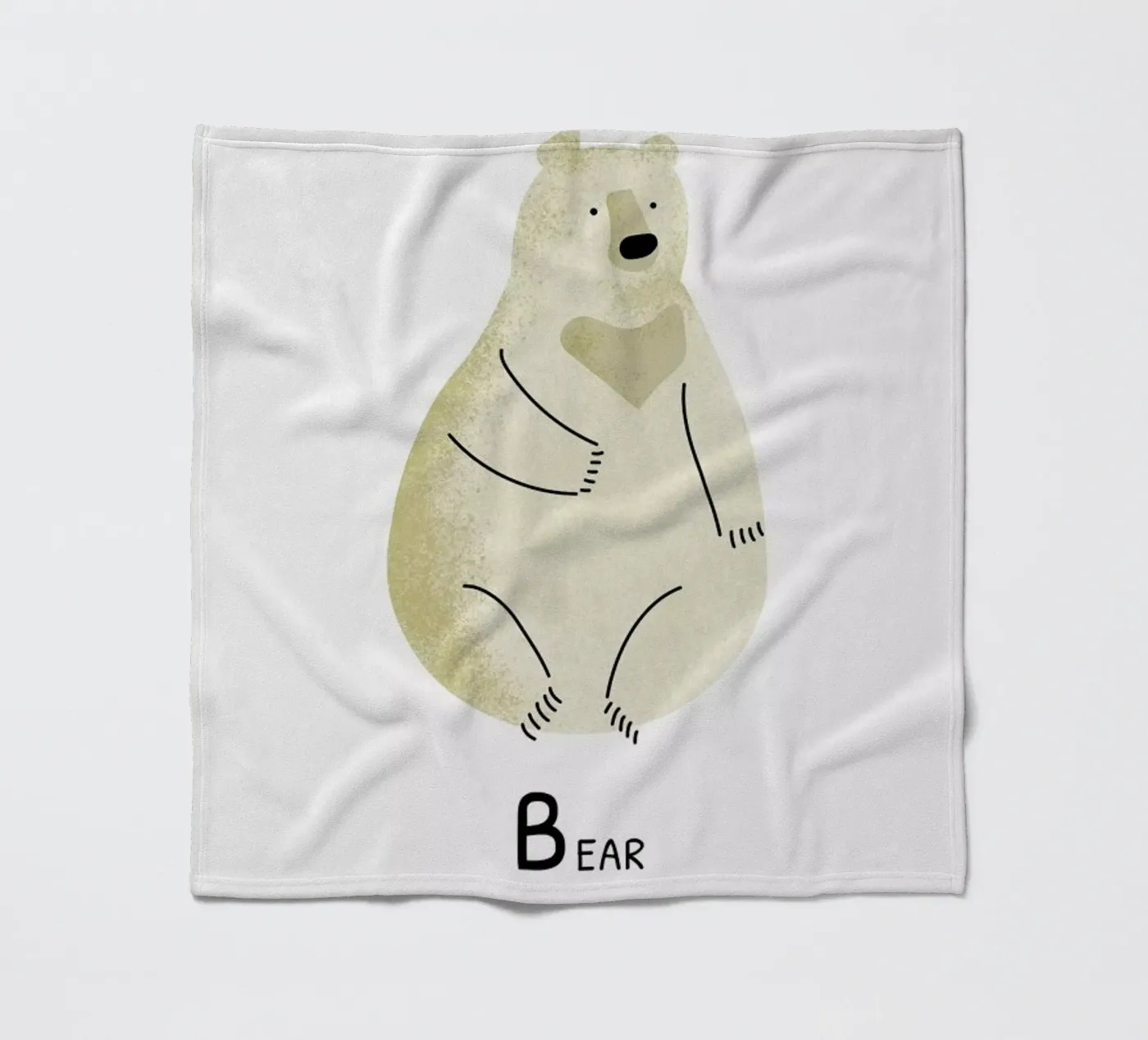 Bear fleecedeken van Little Flourishes