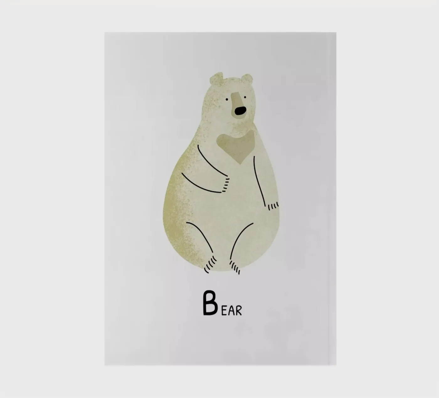 Bear Notizbuch von Little Flourishes