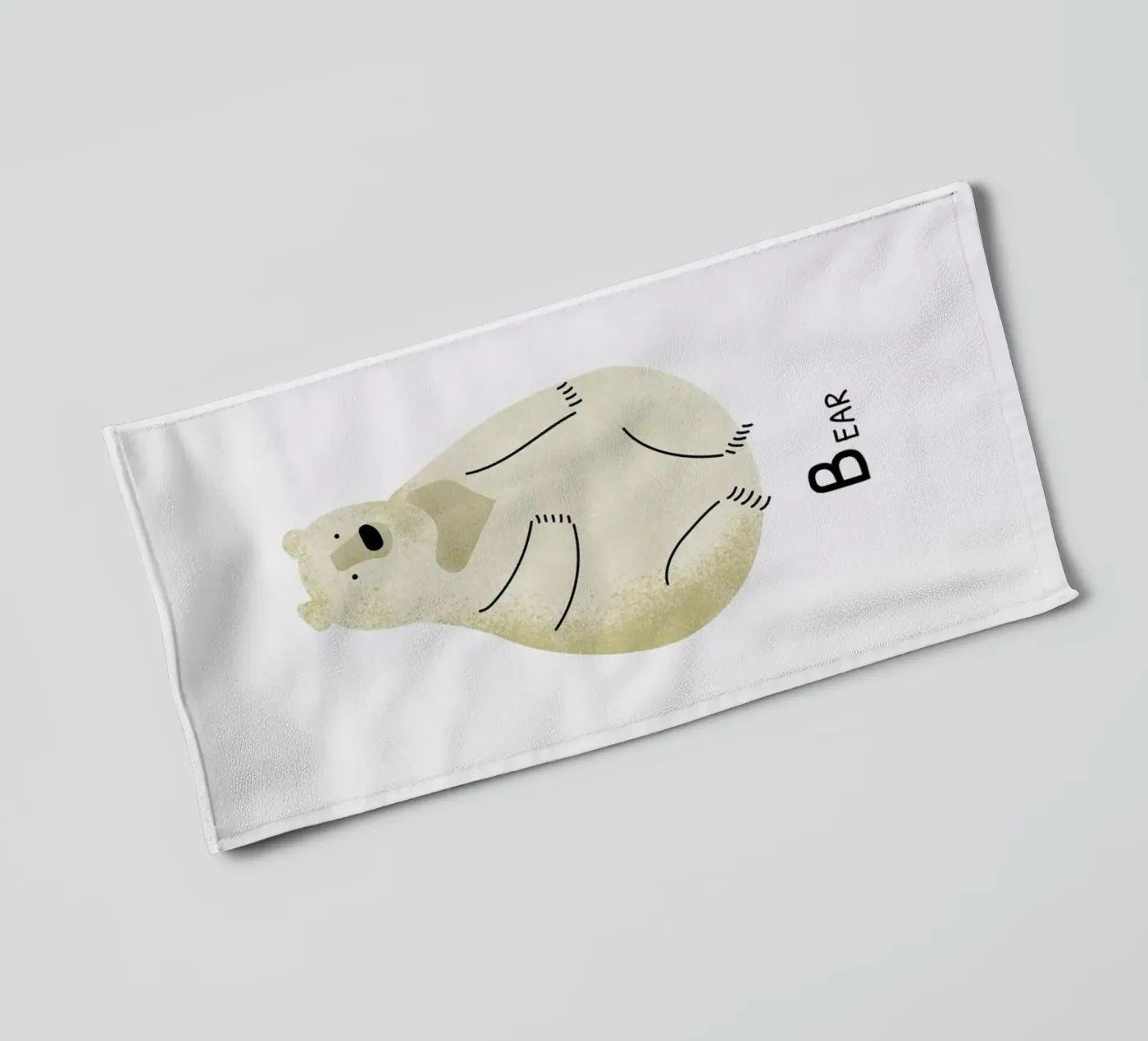 Bear asciugamano da bagno da Little Flourishes