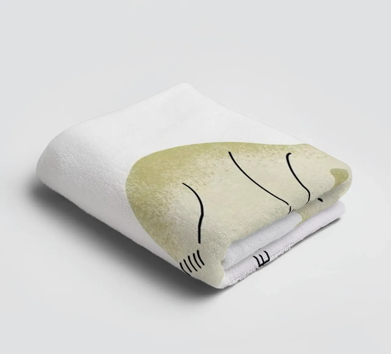 Bear badhanddoek van Little Flourishes