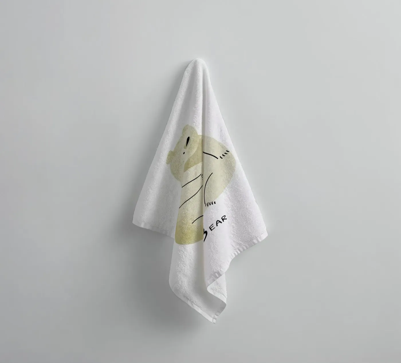Bear badhanddoek van Little Flourishes