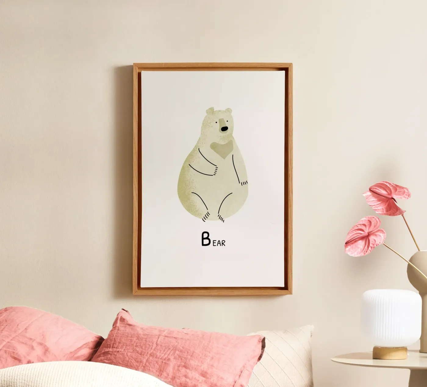 Bear canvas by Little Flourishes
