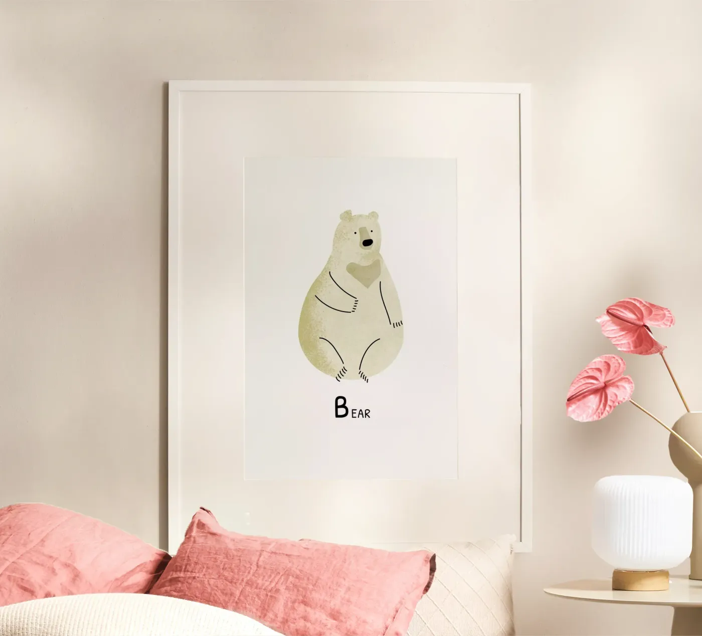 Bear poster van Little Flourishes