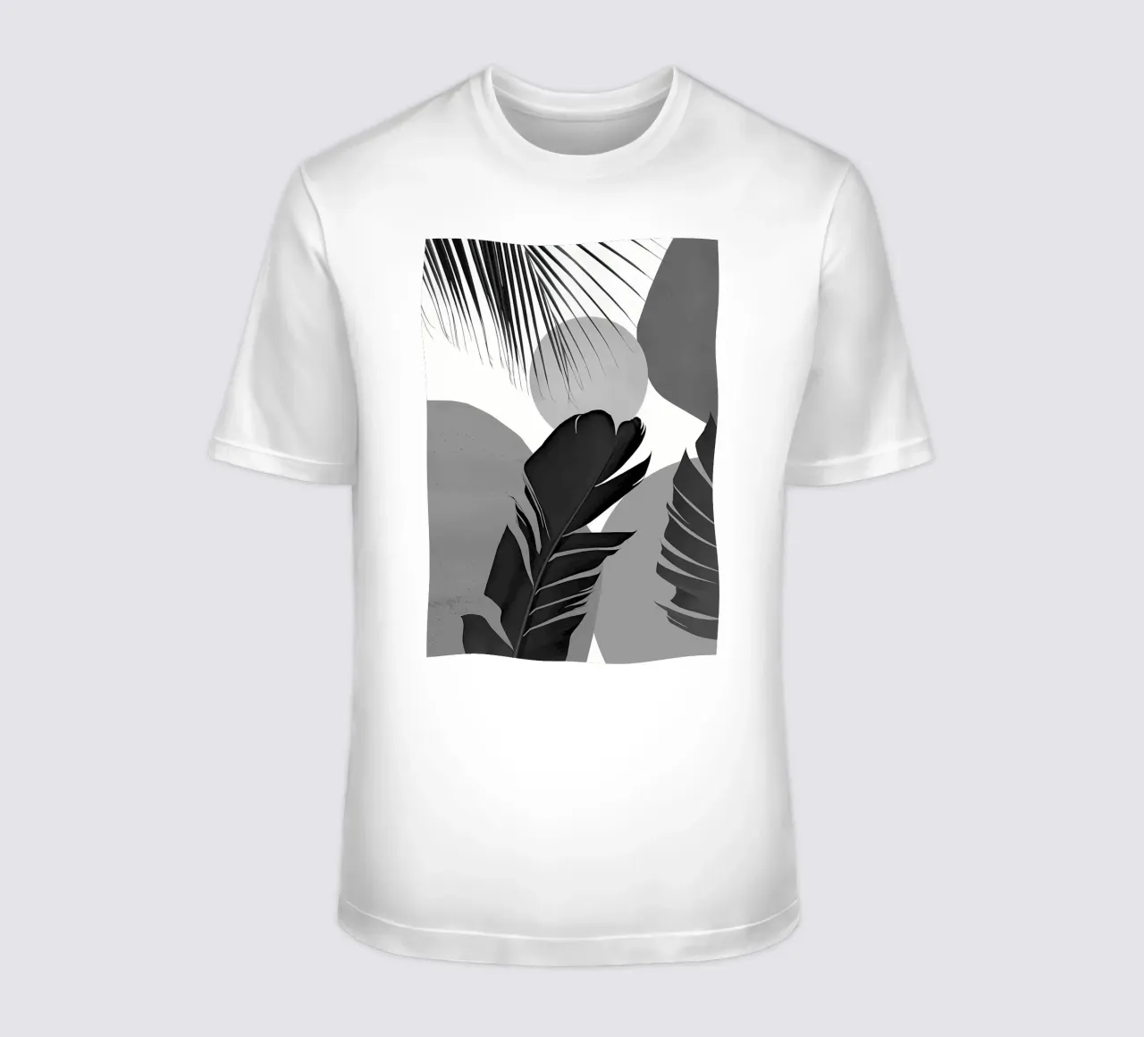 Palma di banana astratta 3 t-shirt da Rebecca Clark Wyrick