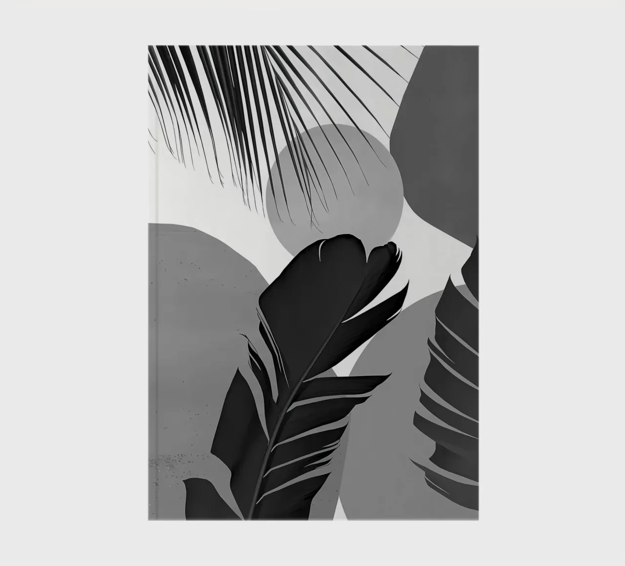 Abstract Banana Palm 3 notebook by Rebecca Clark Wyrick
