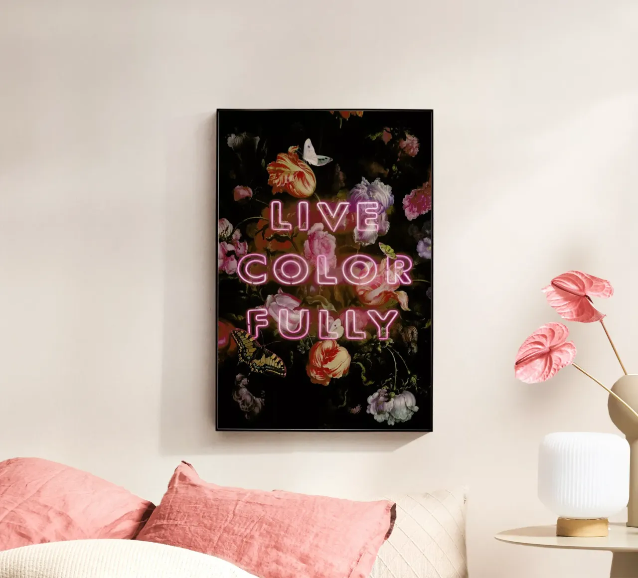 Live Colorfully plexiglass da Jonas Loose