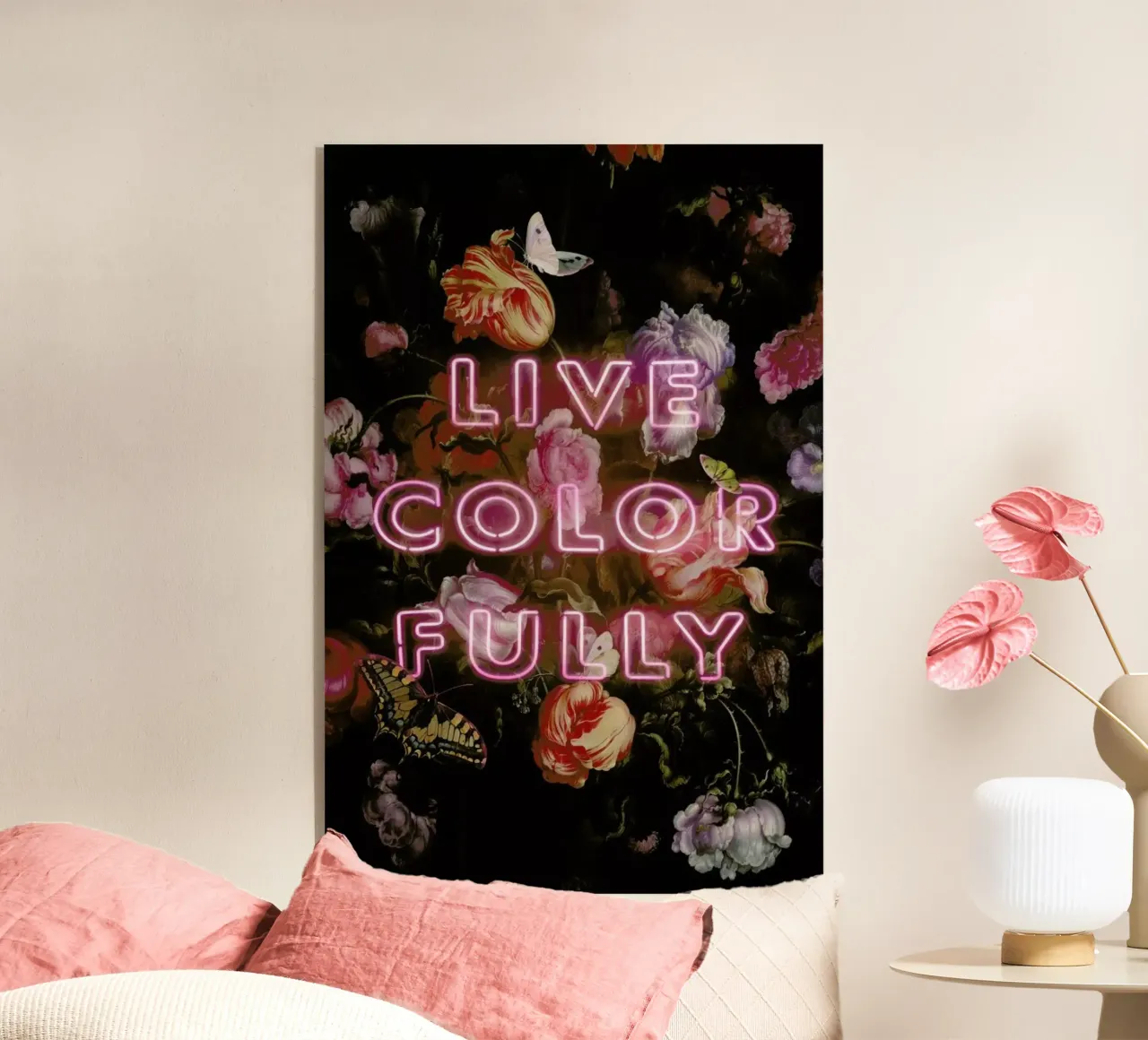 Live Colorfully plexiglass da Jonas Loose