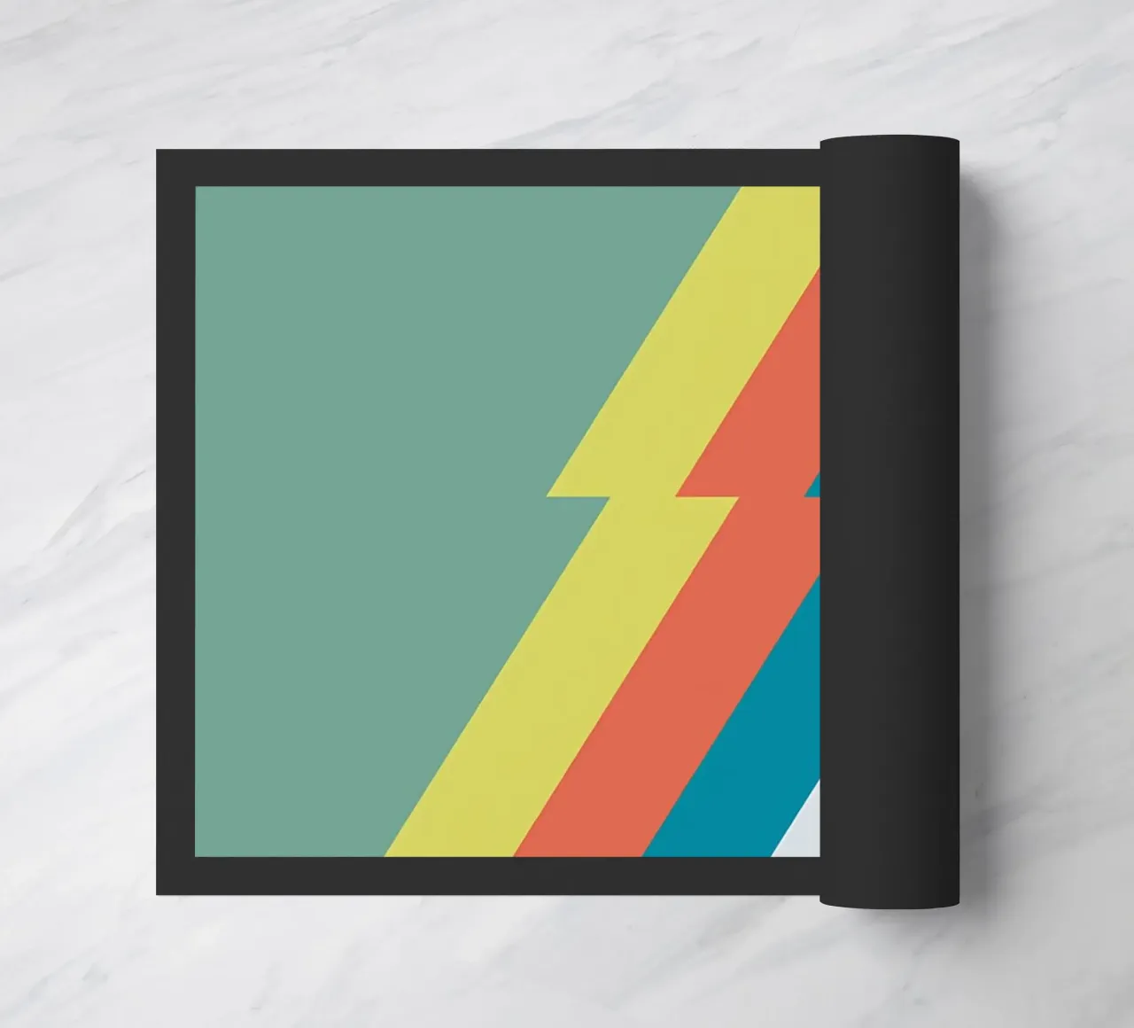 spring rock doormat by James M Coyle