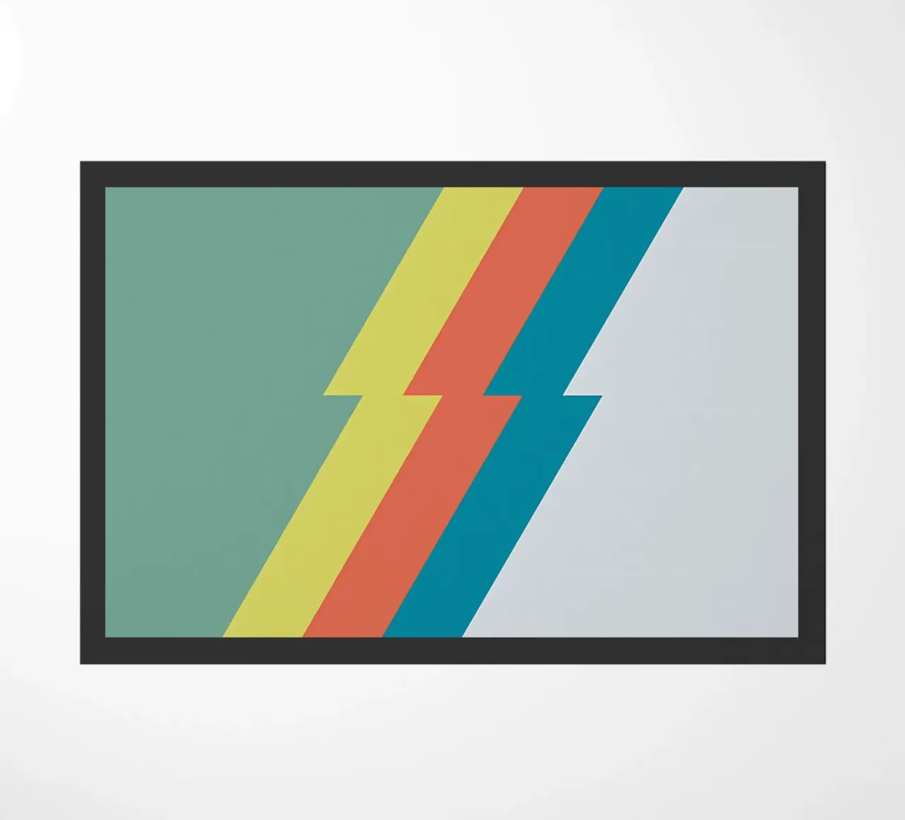 spring rock doormat by James M Coyle