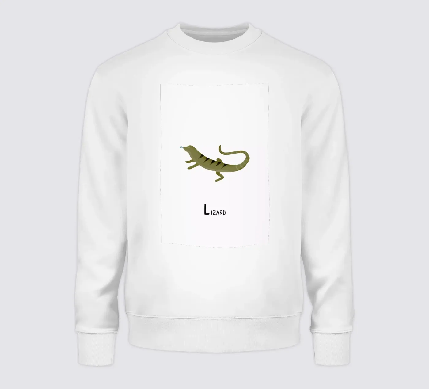 Lizard sweatshirt van Little Flourishes