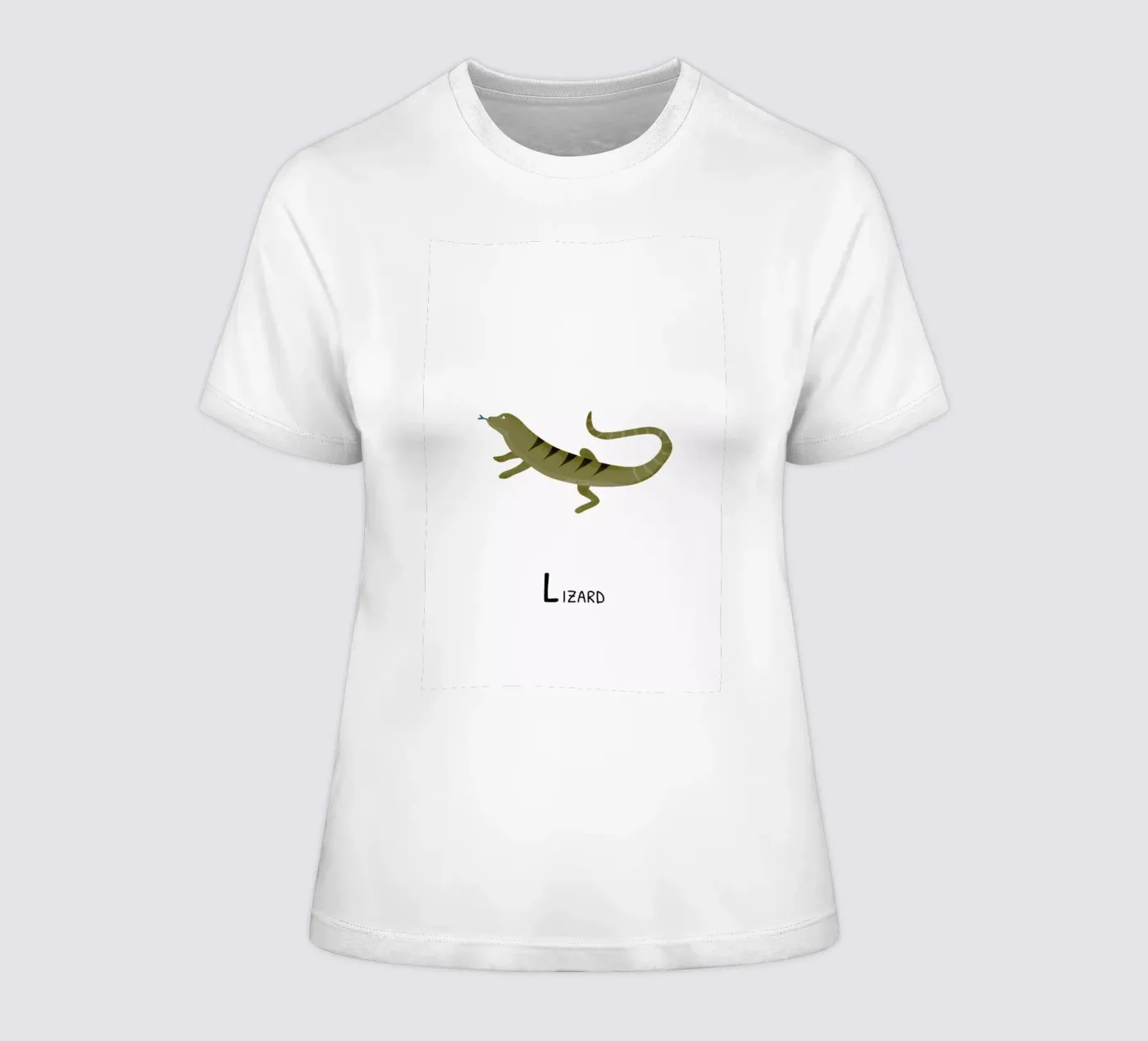 Lizard t-shirt da donna da Little Flourishes