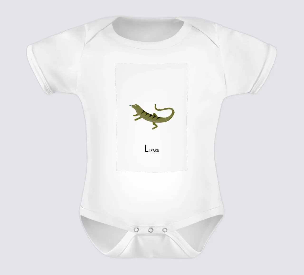 Lizard body neonato maniche corte da Little Flourishes