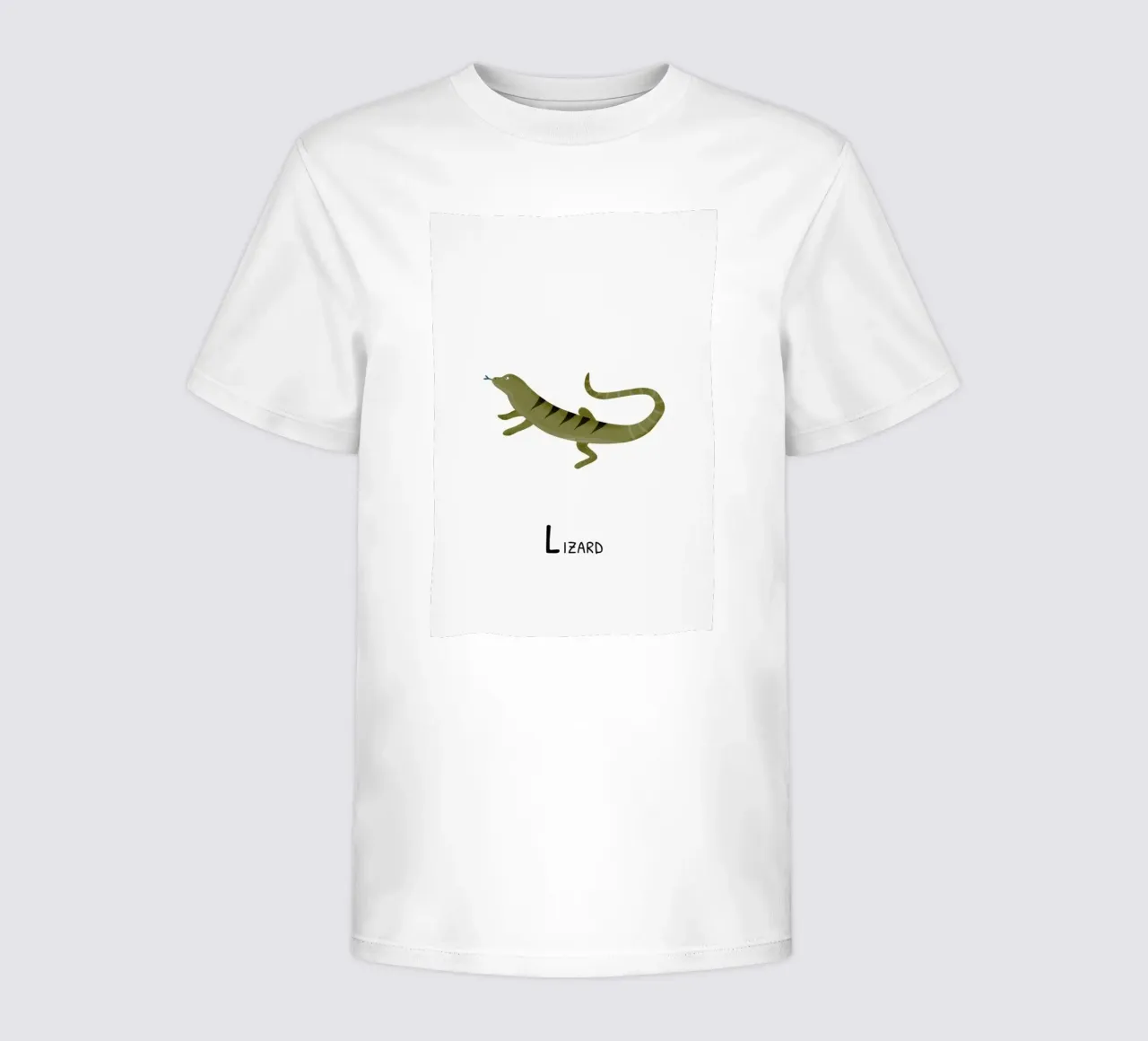 Lizard kinder t-shirt van Little Flourishes