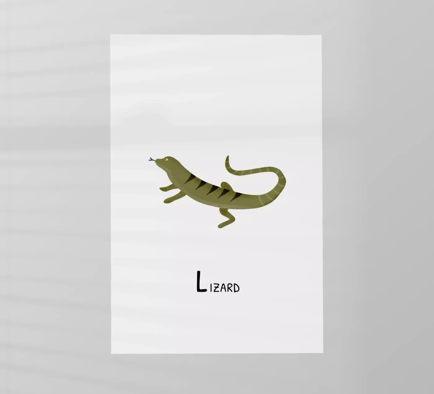 Lizard Backlit Folie von Little Flourishes