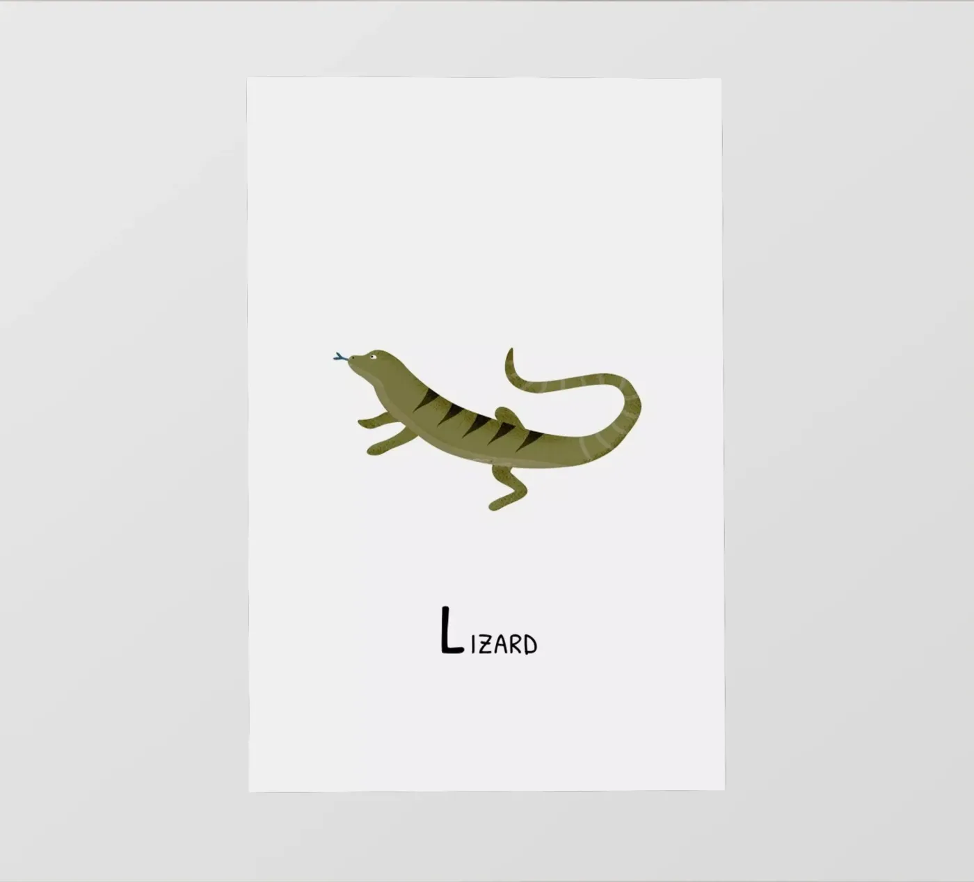 Lizard pellicola backlit da Little Flourishes