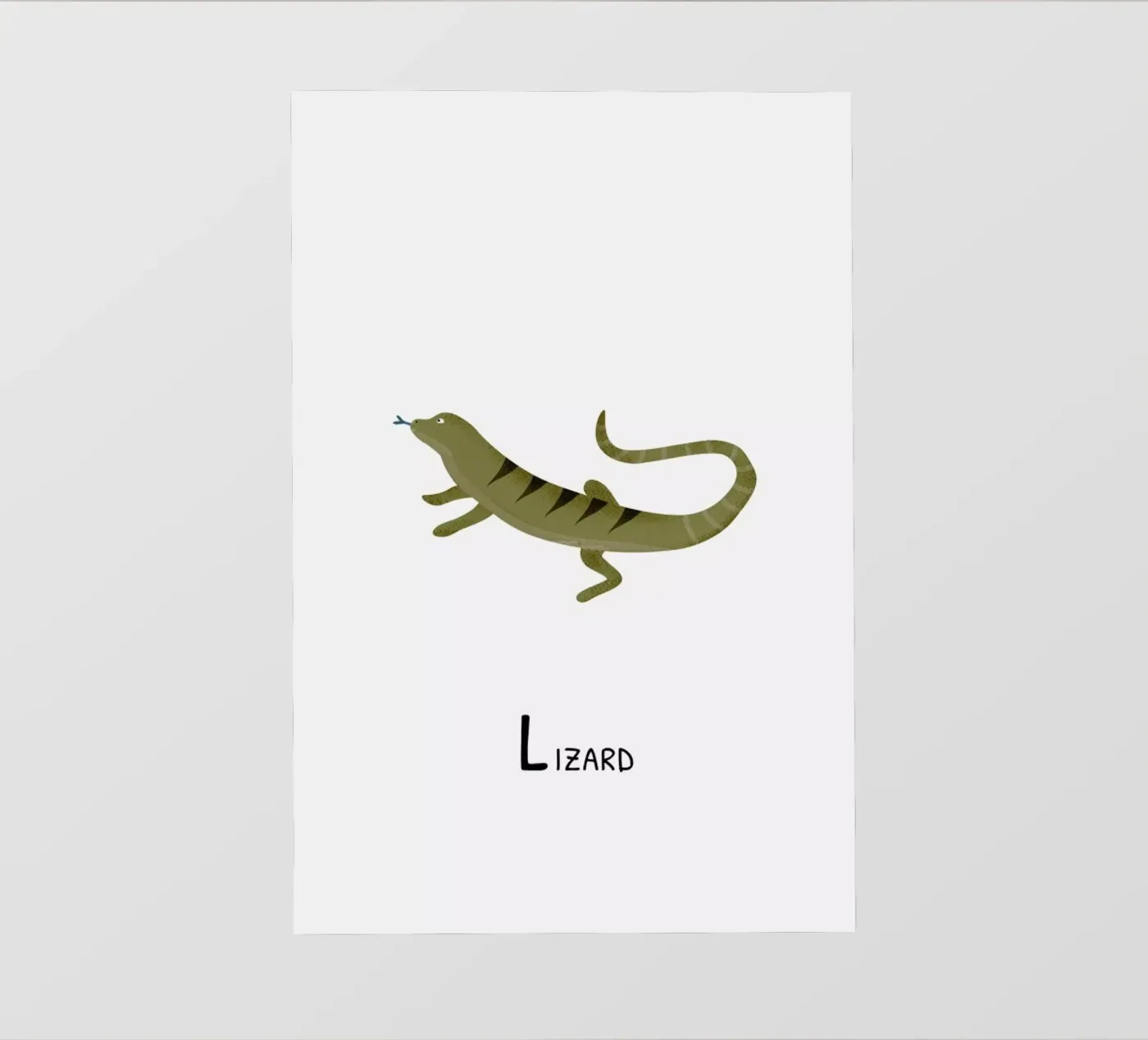 Lizard Backlit Folie von Little Flourishes