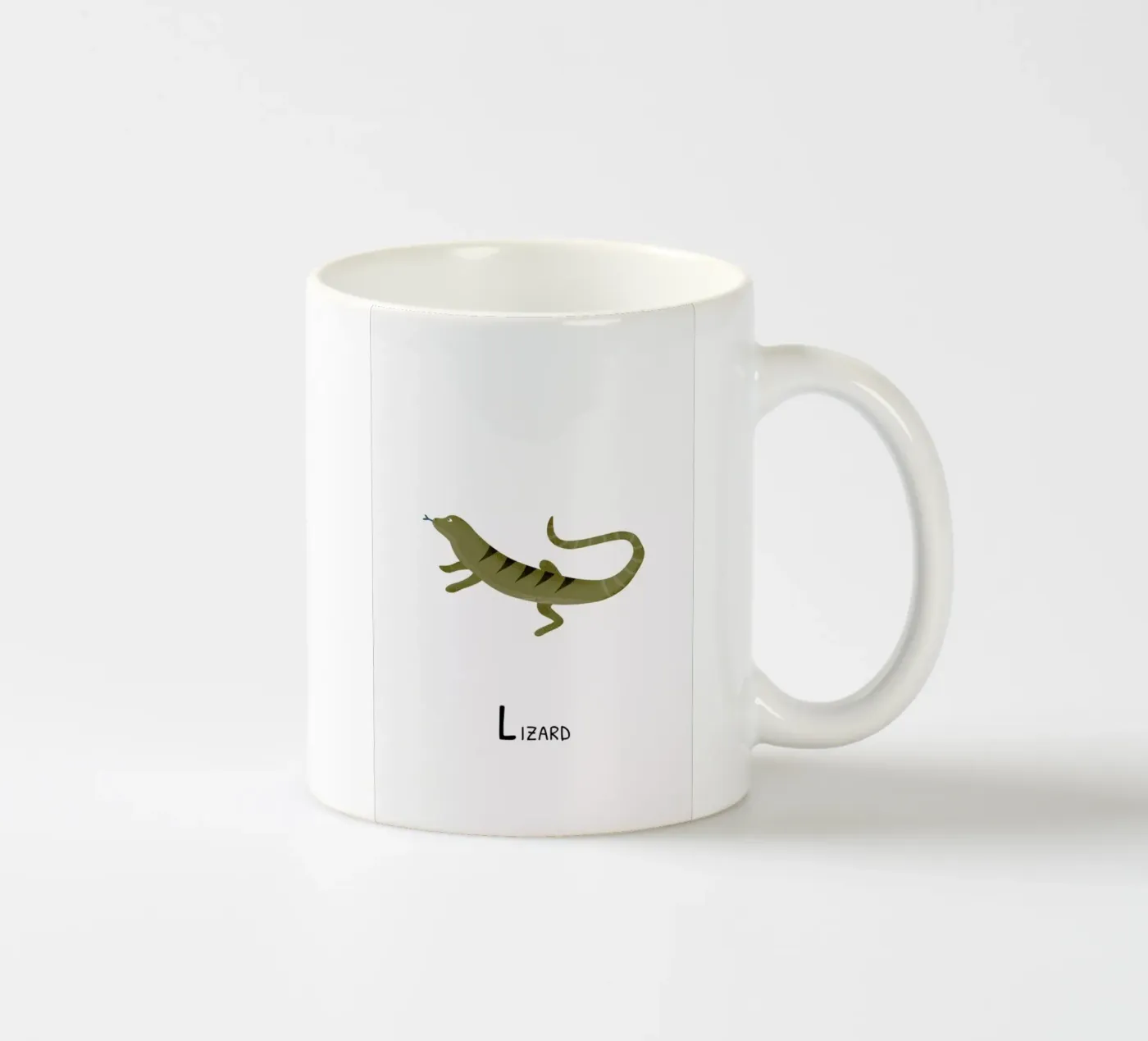 Lizard ceramic mug by Little Flourishes
