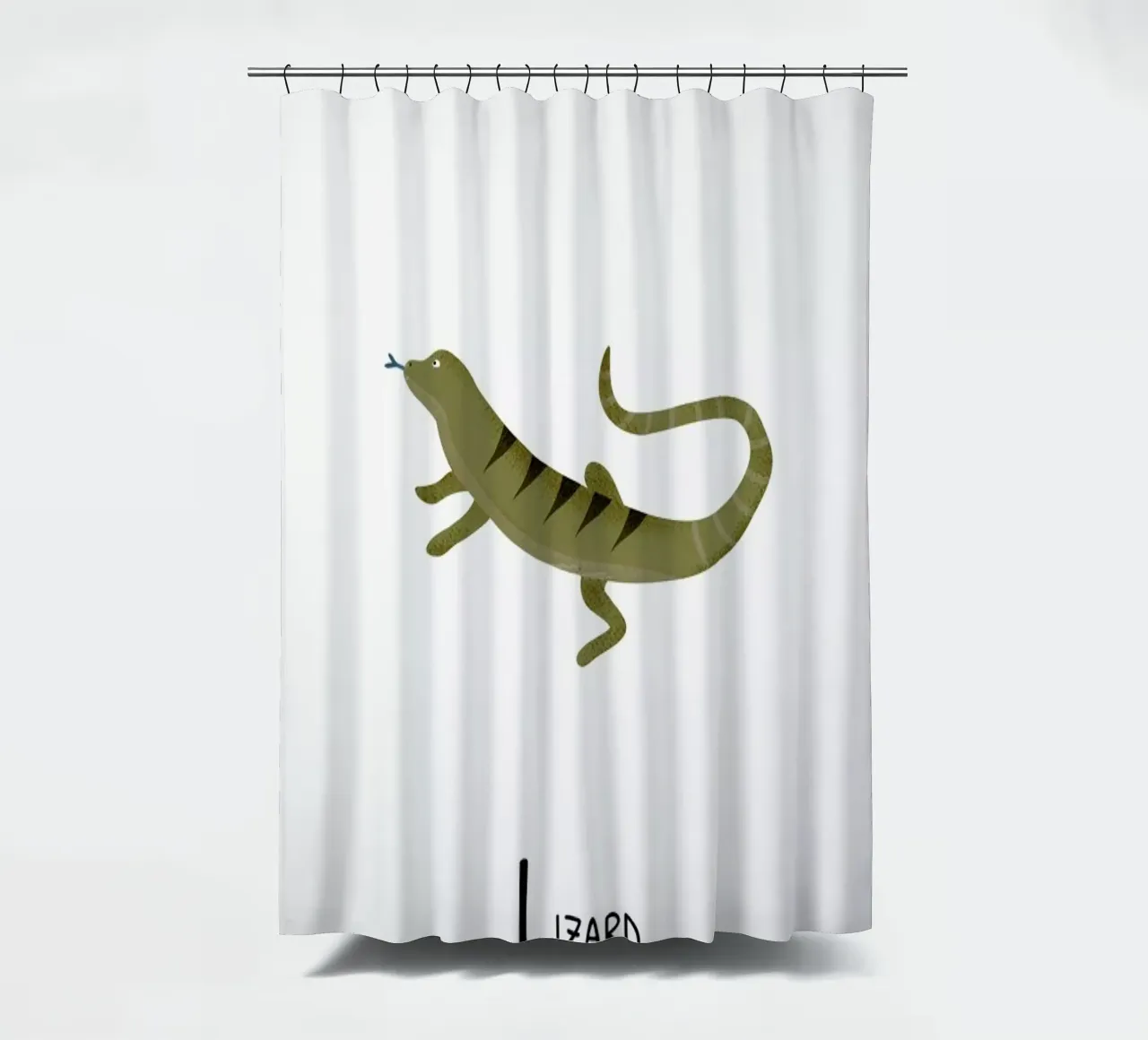Lizard tenda da doccia da Little Flourishes