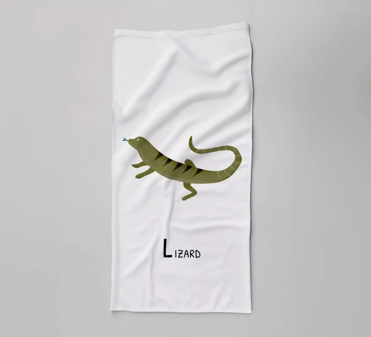 Lizard towel by Little Flourishes