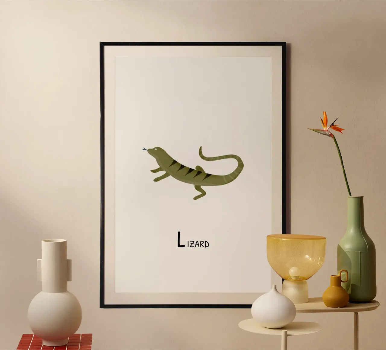Lizard poster da Little Flourishes