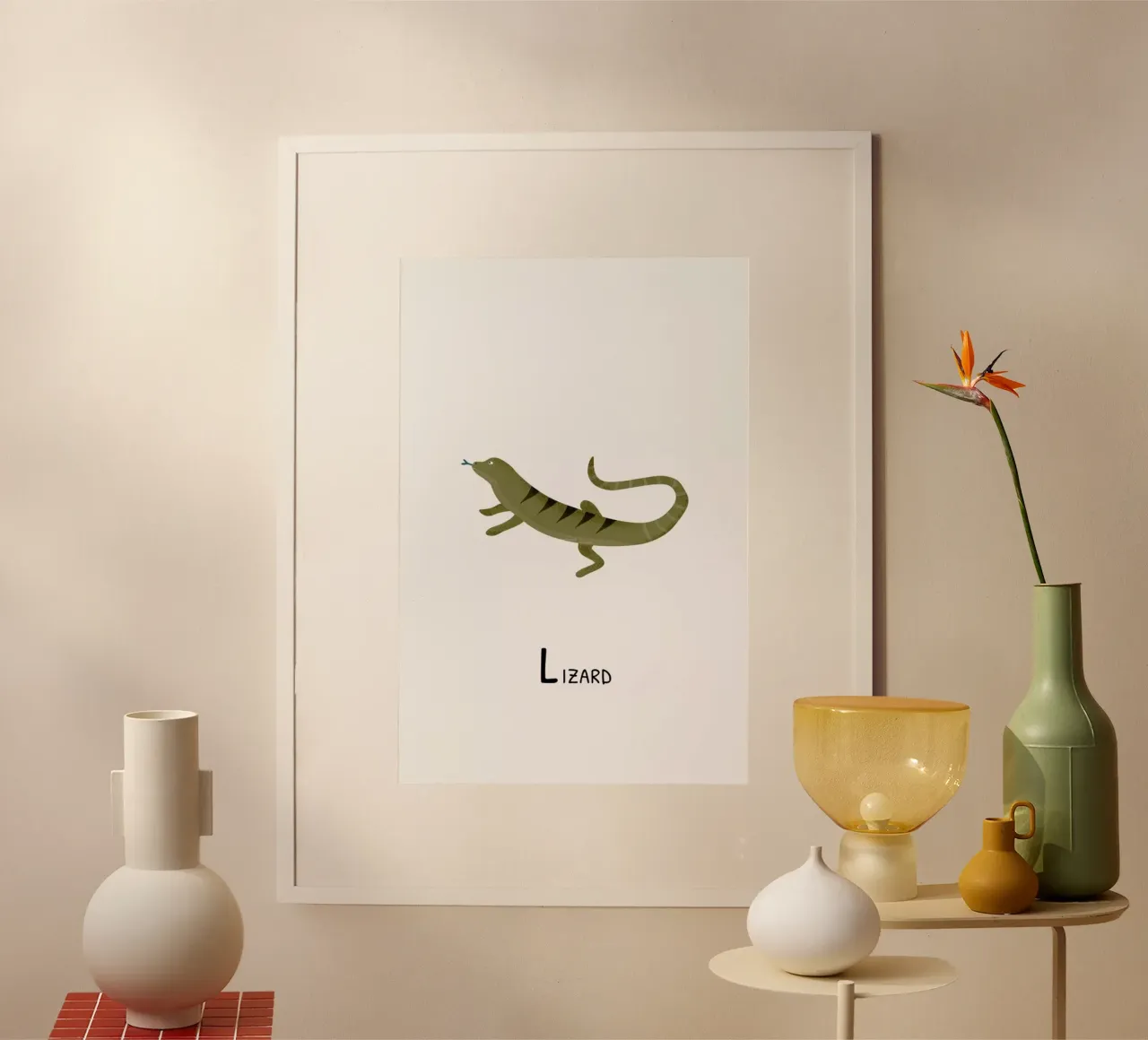 Lizard poster da Little Flourishes