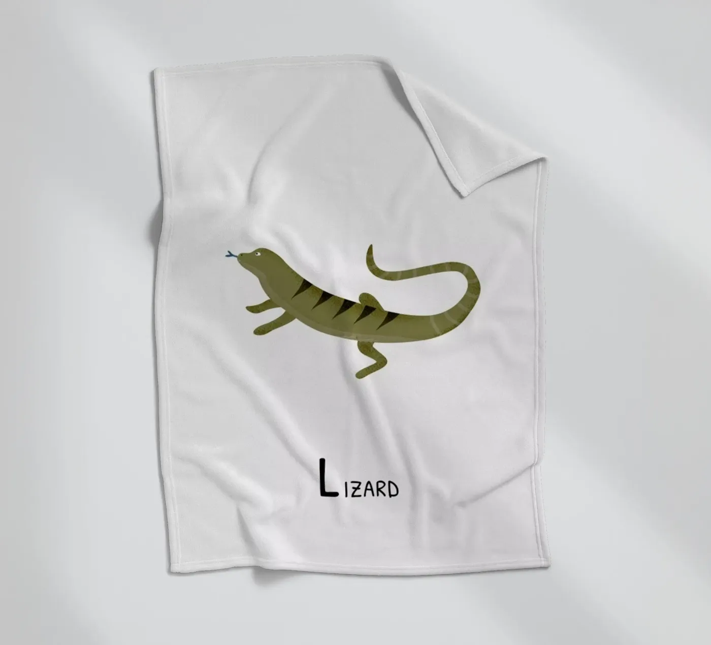 Lizard coperta in pile da Little Flourishes