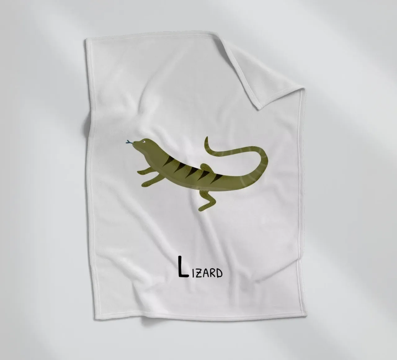 Lizard fleecedeken van Little Flourishes