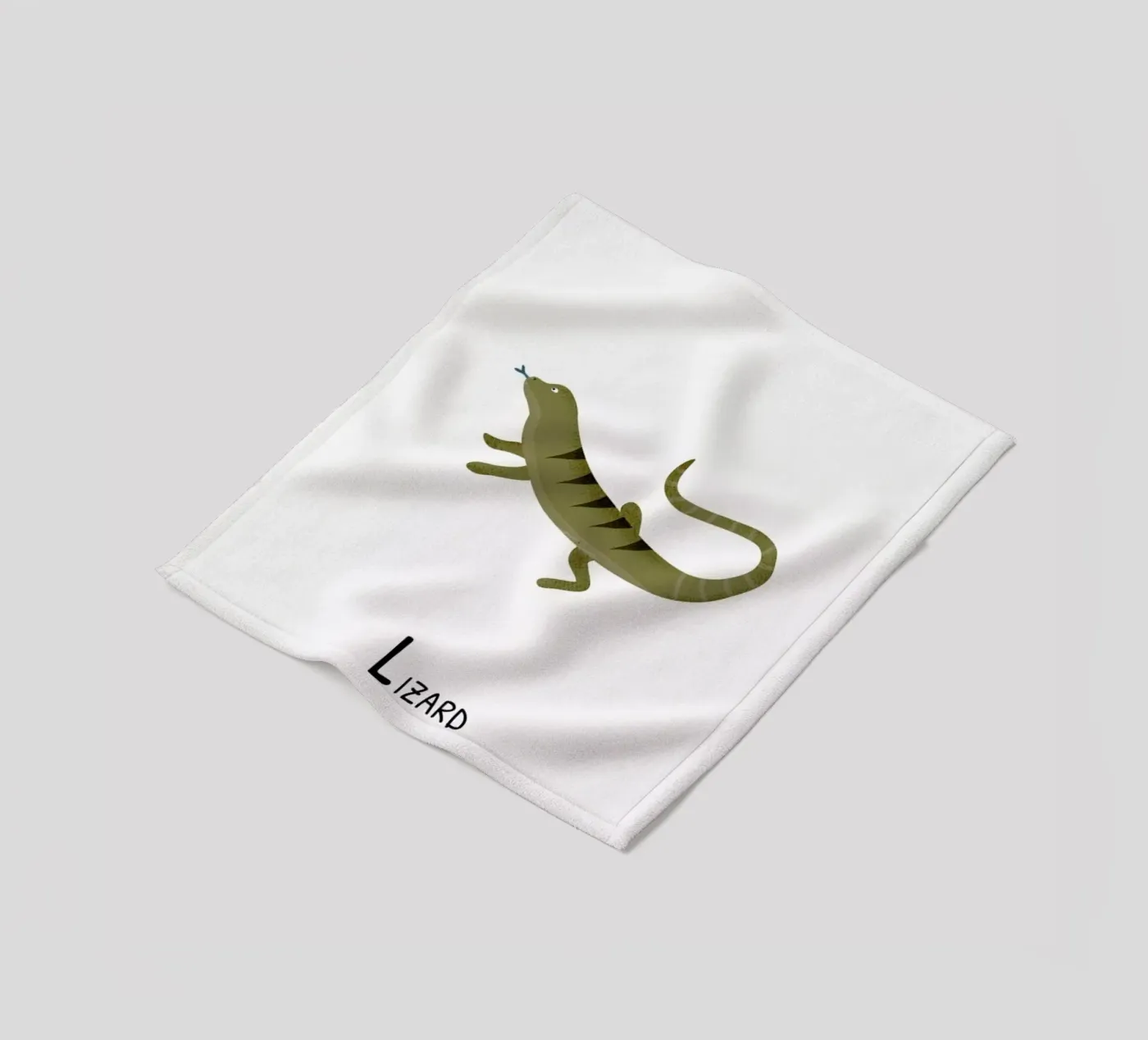 Lizard fleecedeken van Little Flourishes