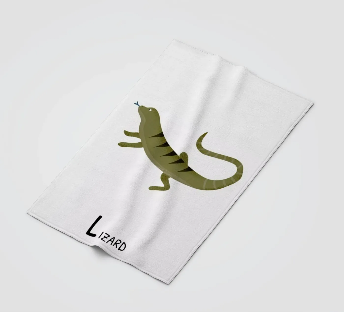 Lizard coperta in pile da Little Flourishes