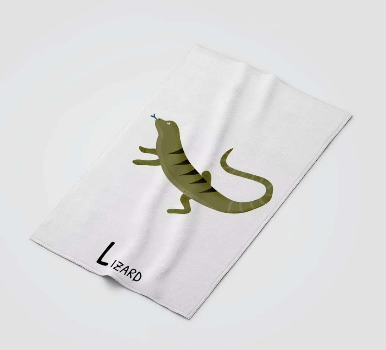 Lizard fleecedeken van Little Flourishes