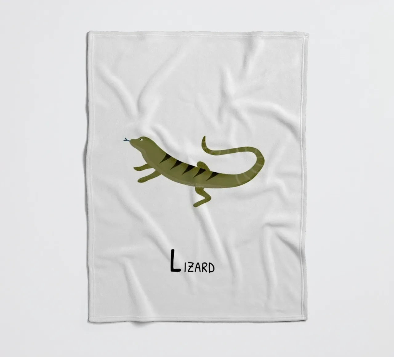 Lizard fleecedeken van Little Flourishes