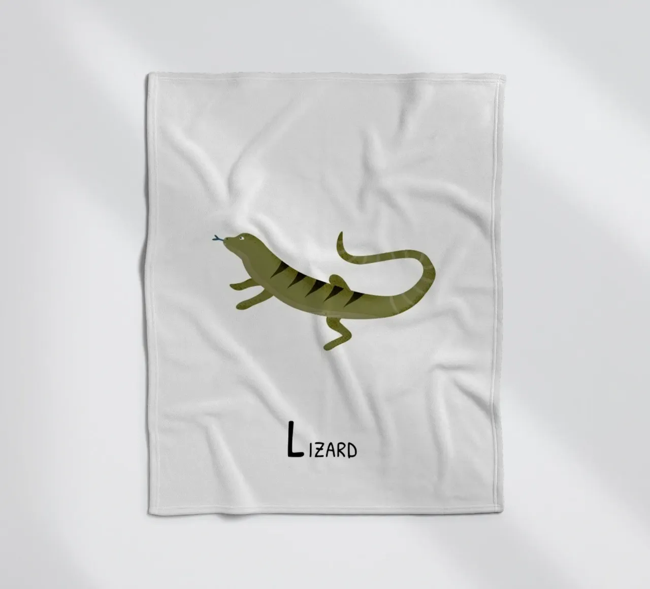 Lizard fleecedeken van Little Flourishes