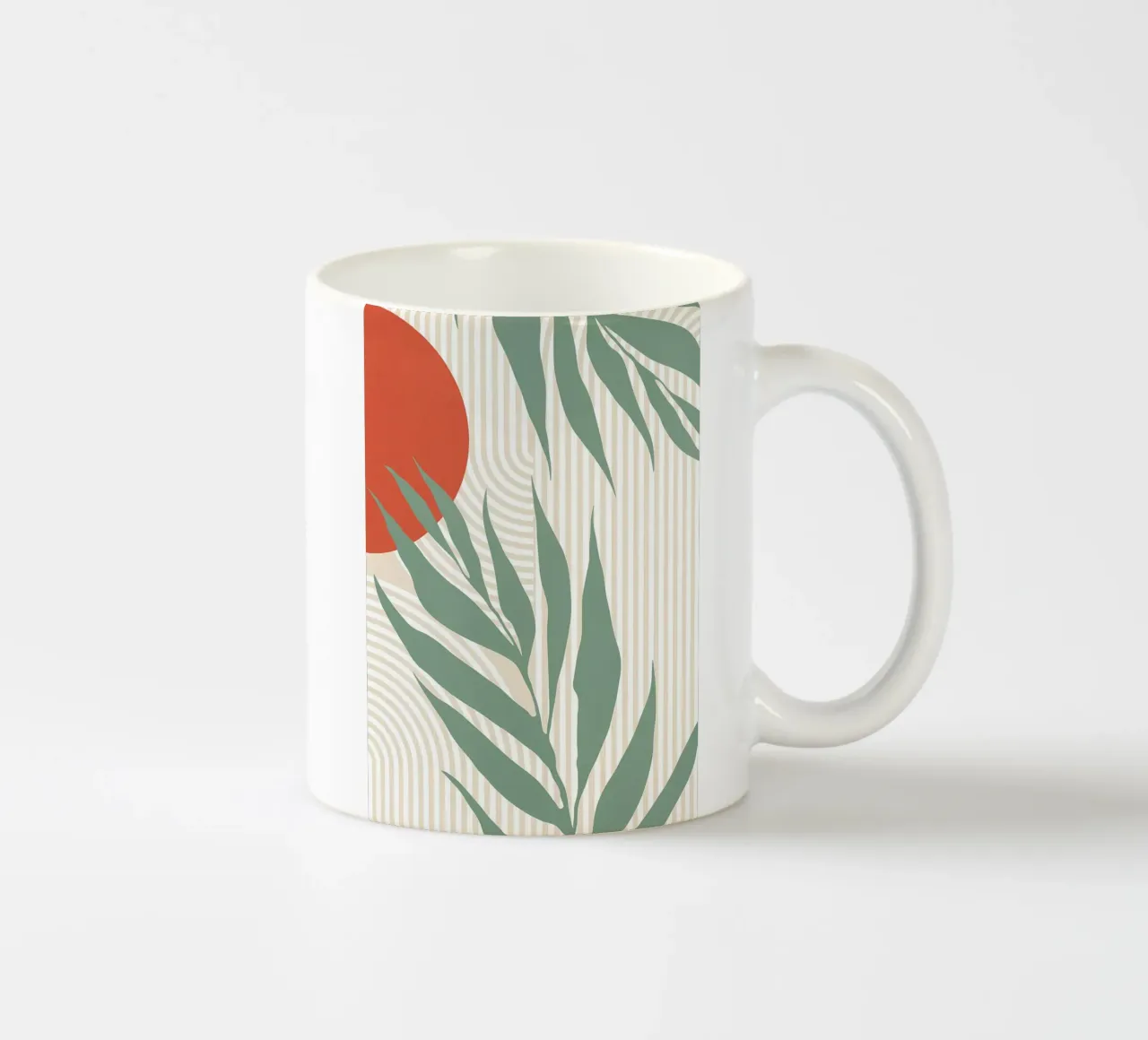 Minimalista floreale 01 tazza in ceramica da Rebecca Clark Wyrick