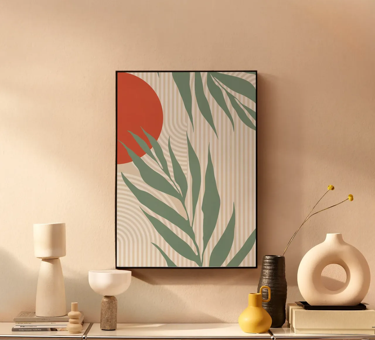Minimalista floreale 01 plexiglass da Rebecca Clark Wyrick