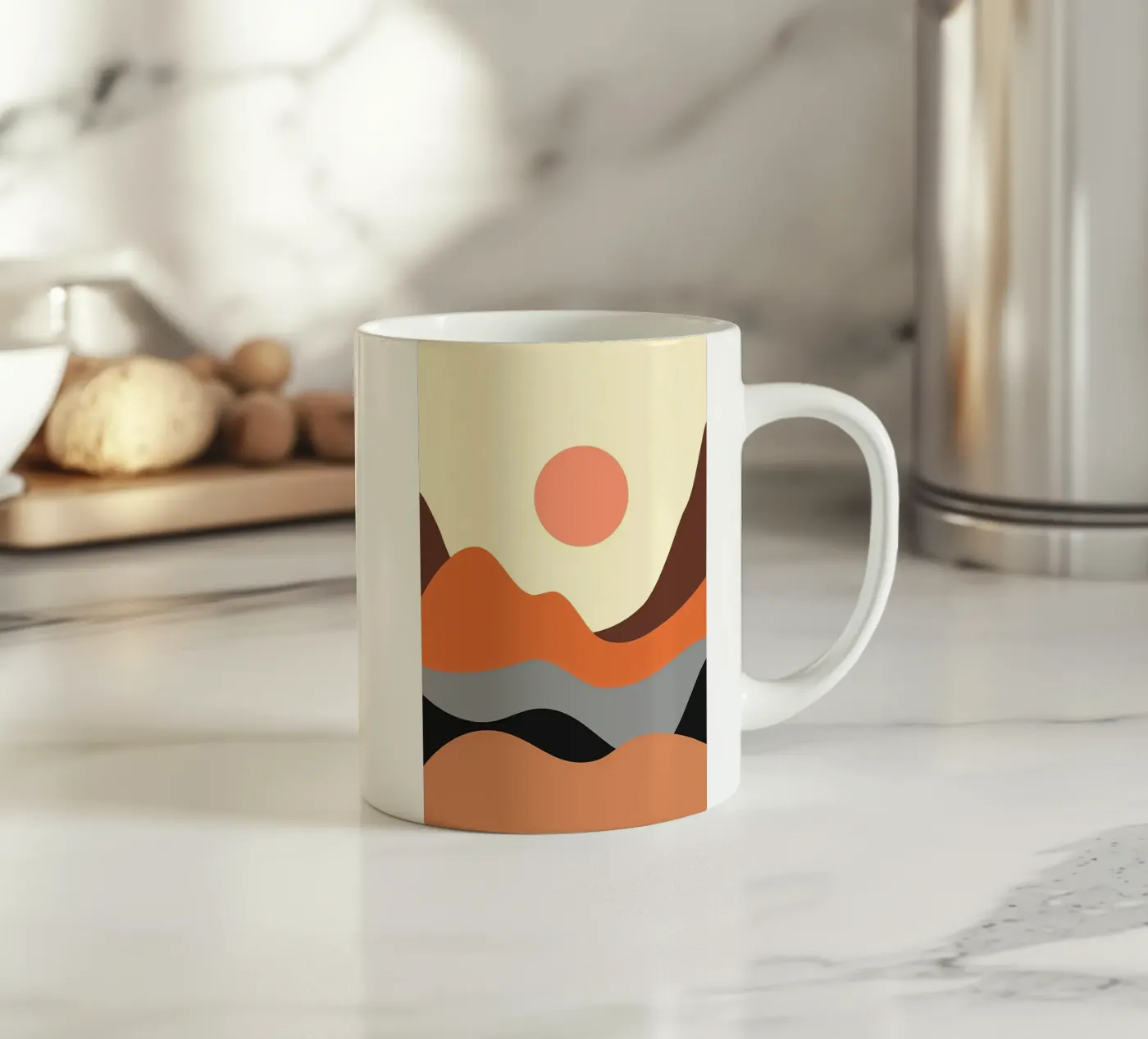 Poster ceramic mug by James M Coyle