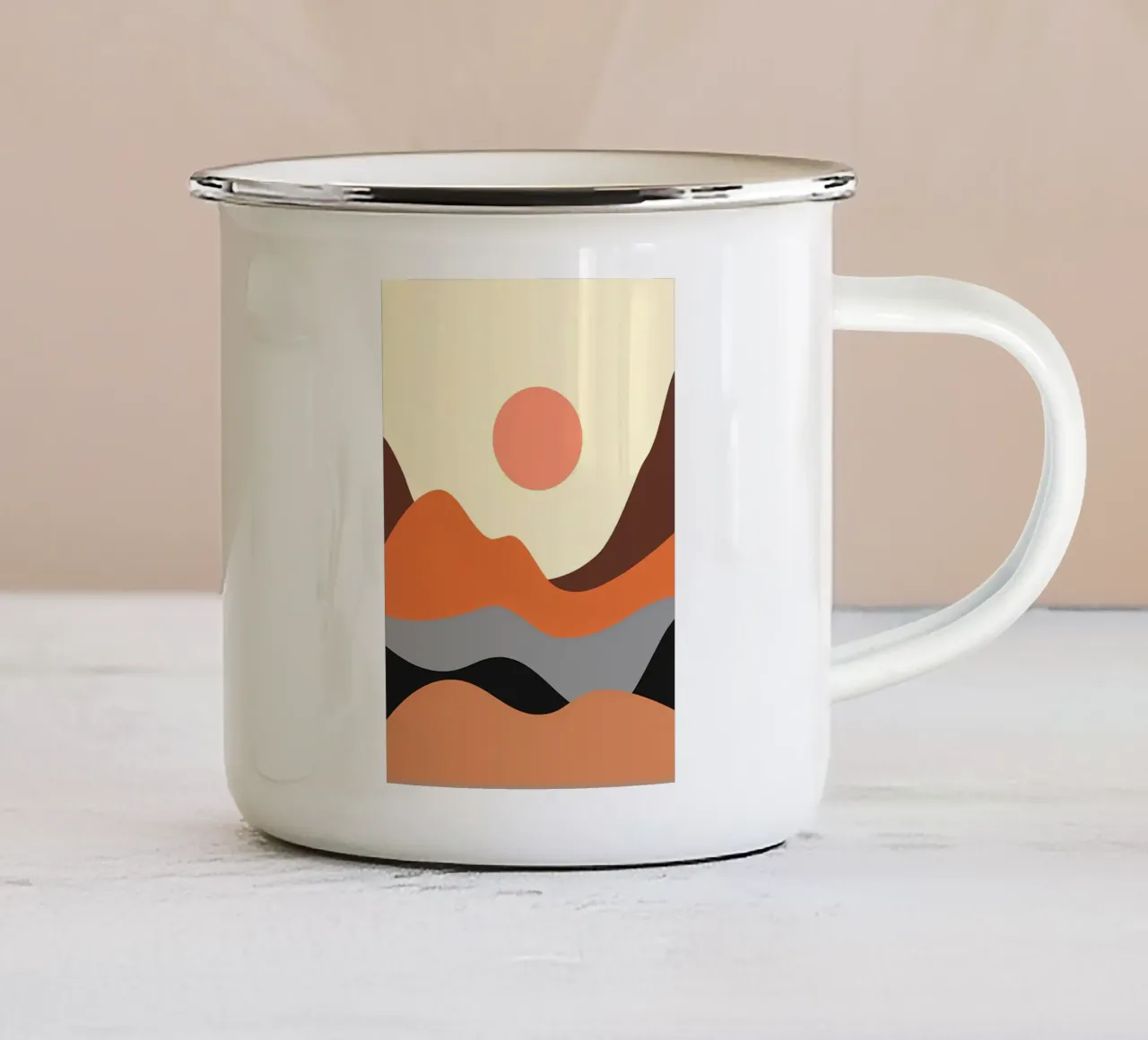 Poster tazza in smalto da James M Coyle