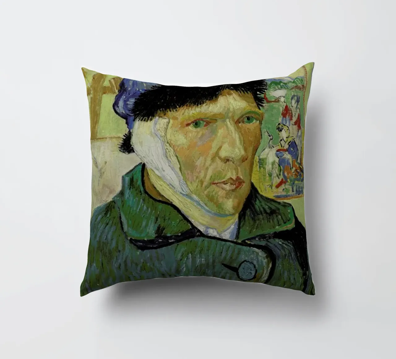 van Gogh - Self-Portrait with Bandaged Ear cuscino da ARTOTHEK