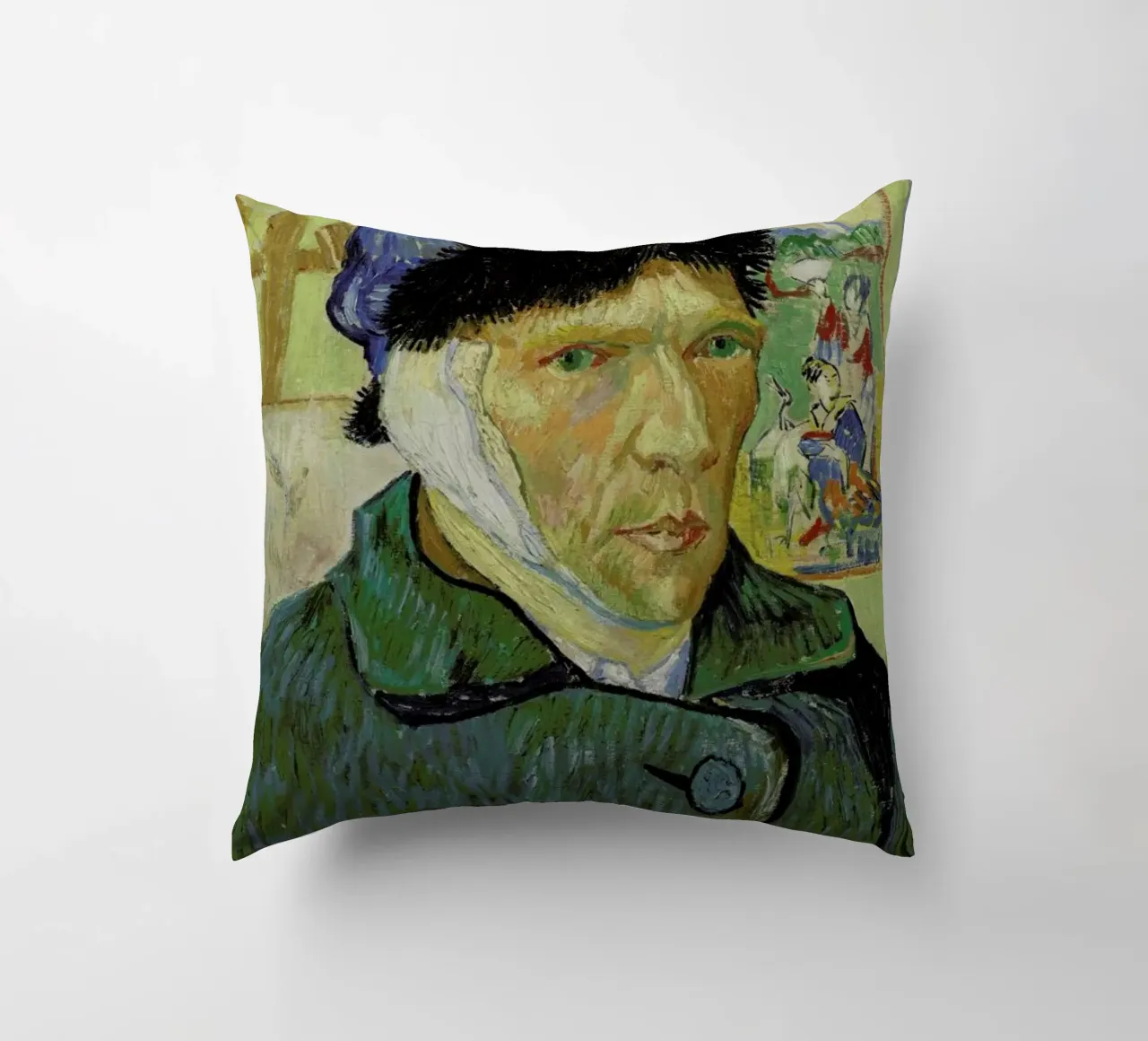 van Gogh - Self-Portrait with Bandaged Ear cuscino da ARTOTHEK