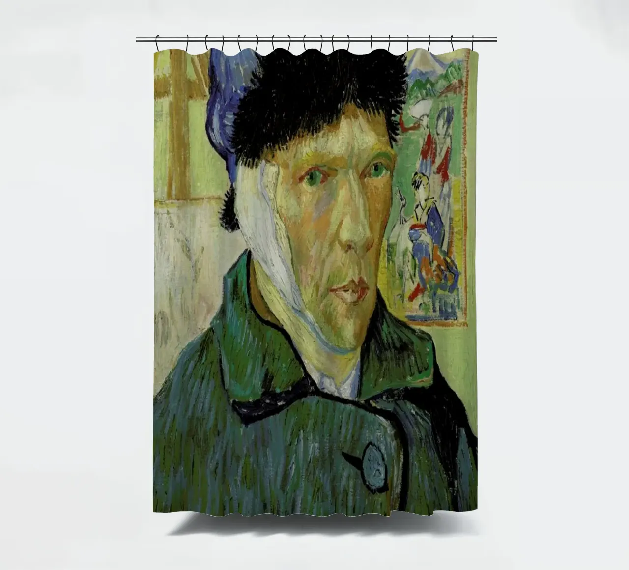 van Gogh - Self-Portrait with Bandaged Ear rideau de douche de ARTOTHEK