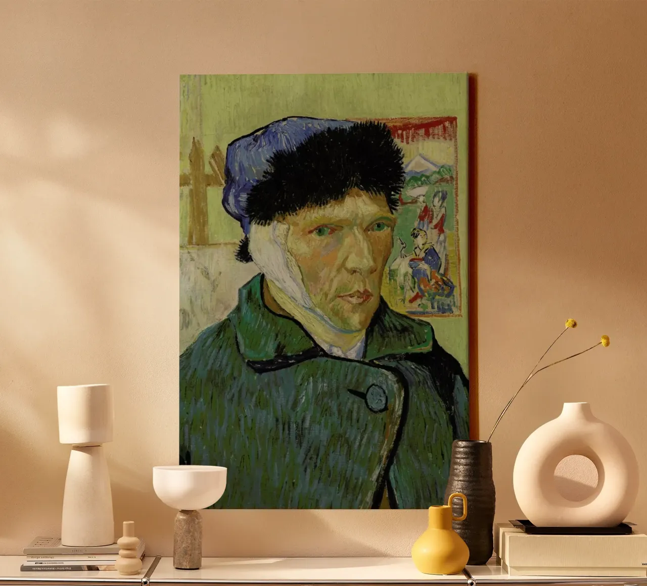 van Gogh - Self-Portrait with Bandaged Ear Leinwand von ARTOTHEK