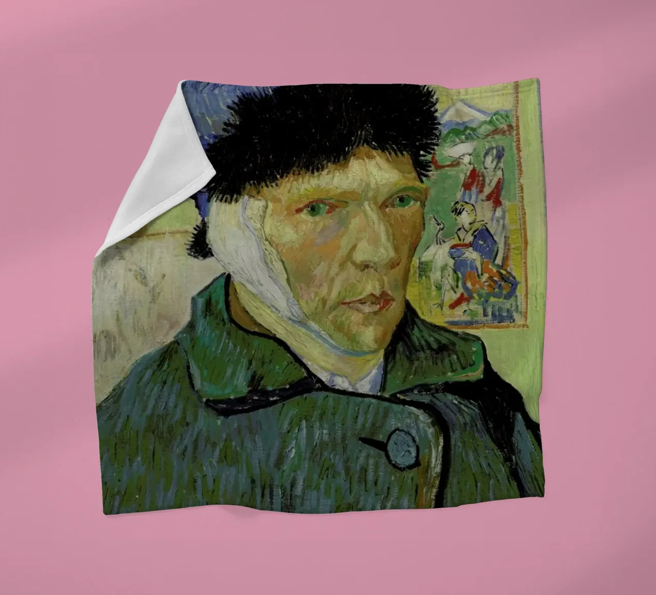 van Gogh - Self-Portrait with Bandaged Ear coperta in pile da ARTOTHEK