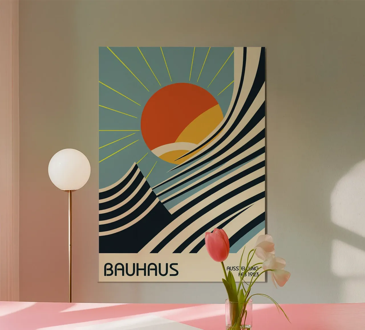 Bauhaus Sunburstr poster da James M Coyle