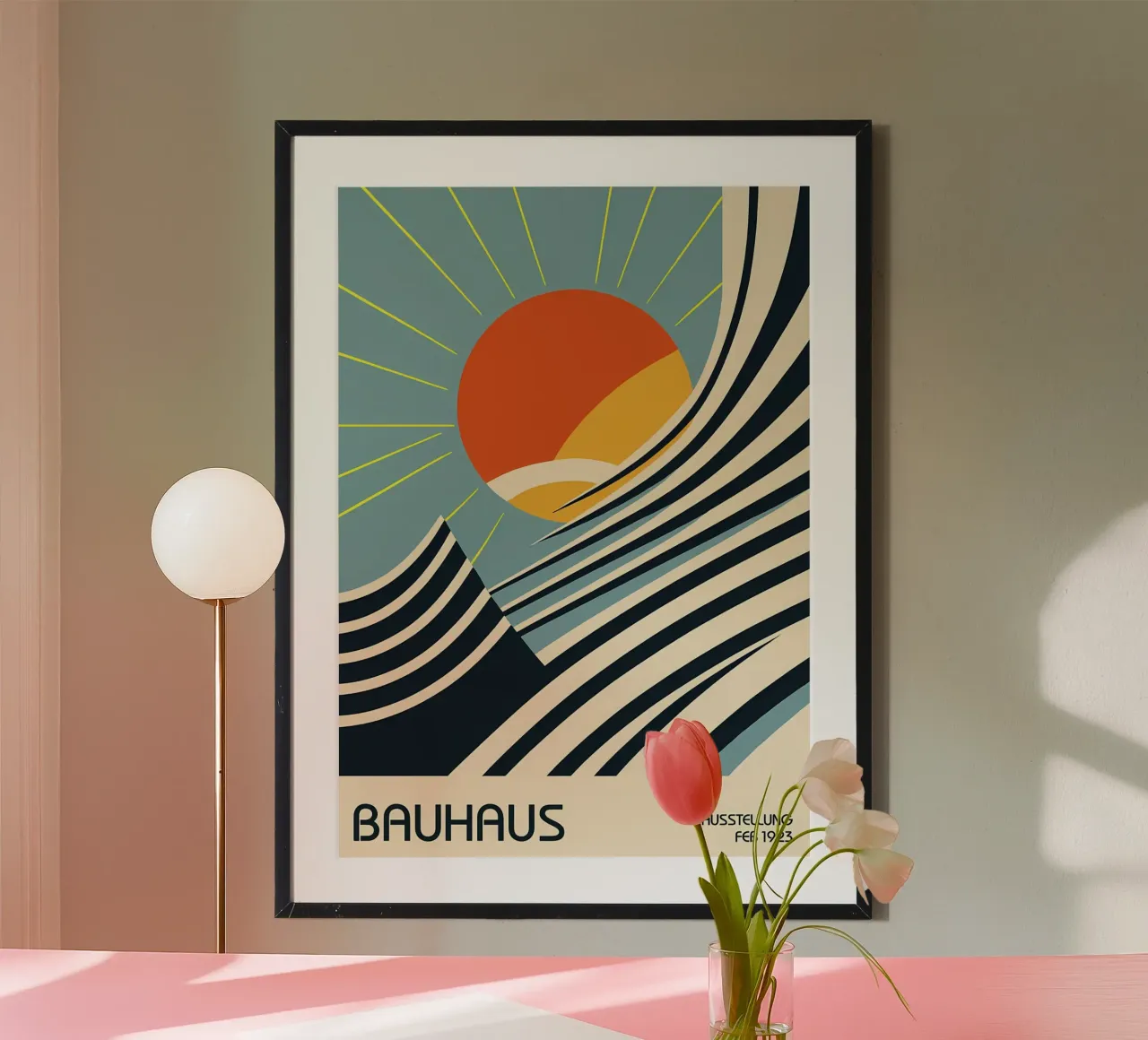 Bauhaus Sunburstr poster da James M Coyle