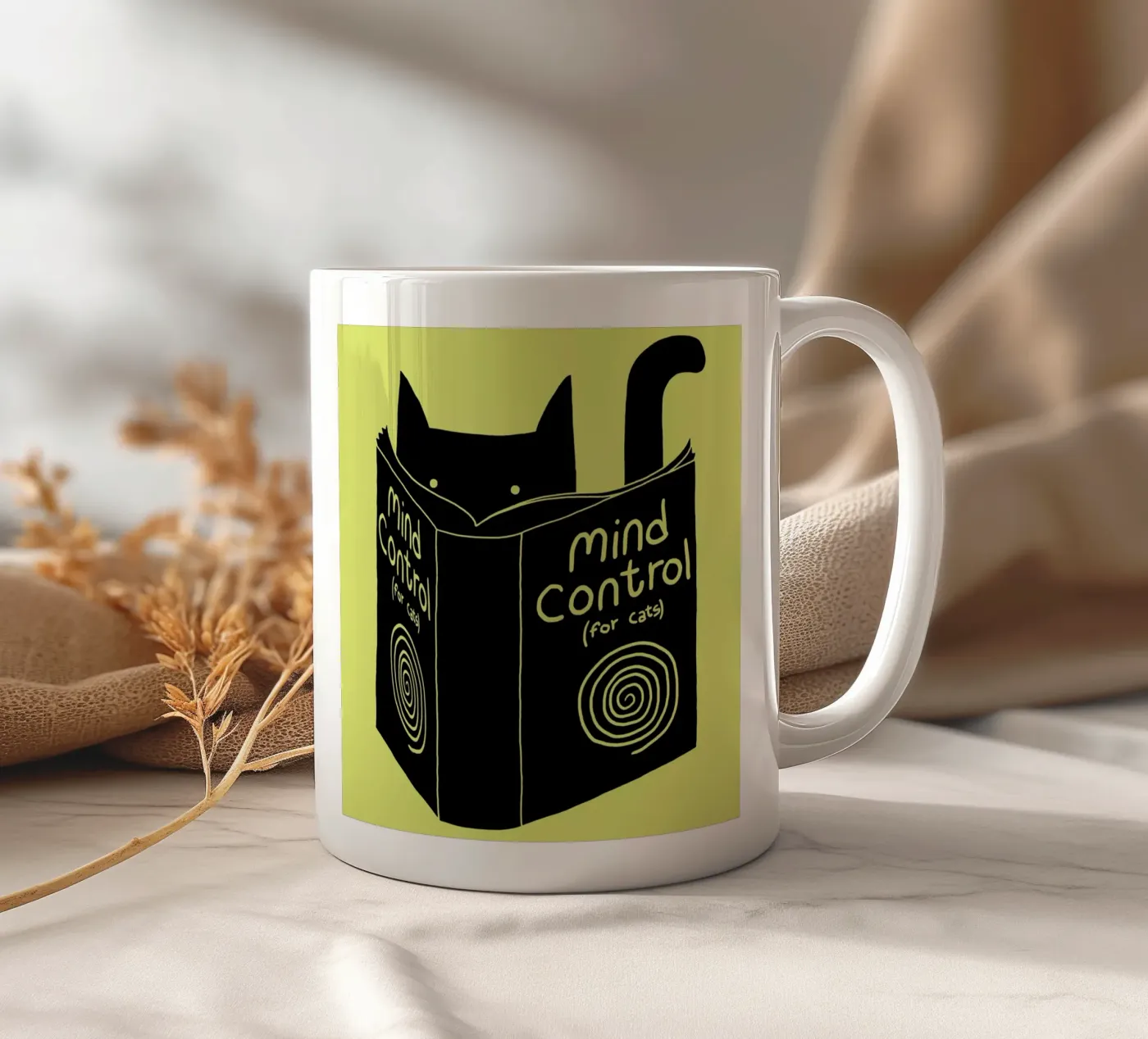 Mind Control ceramic mug by Tobe Fonseca