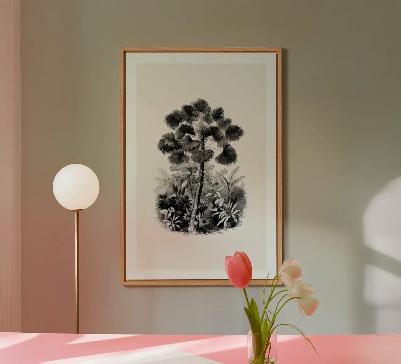 Fan Palm alu-dibond by Flora & Fauna