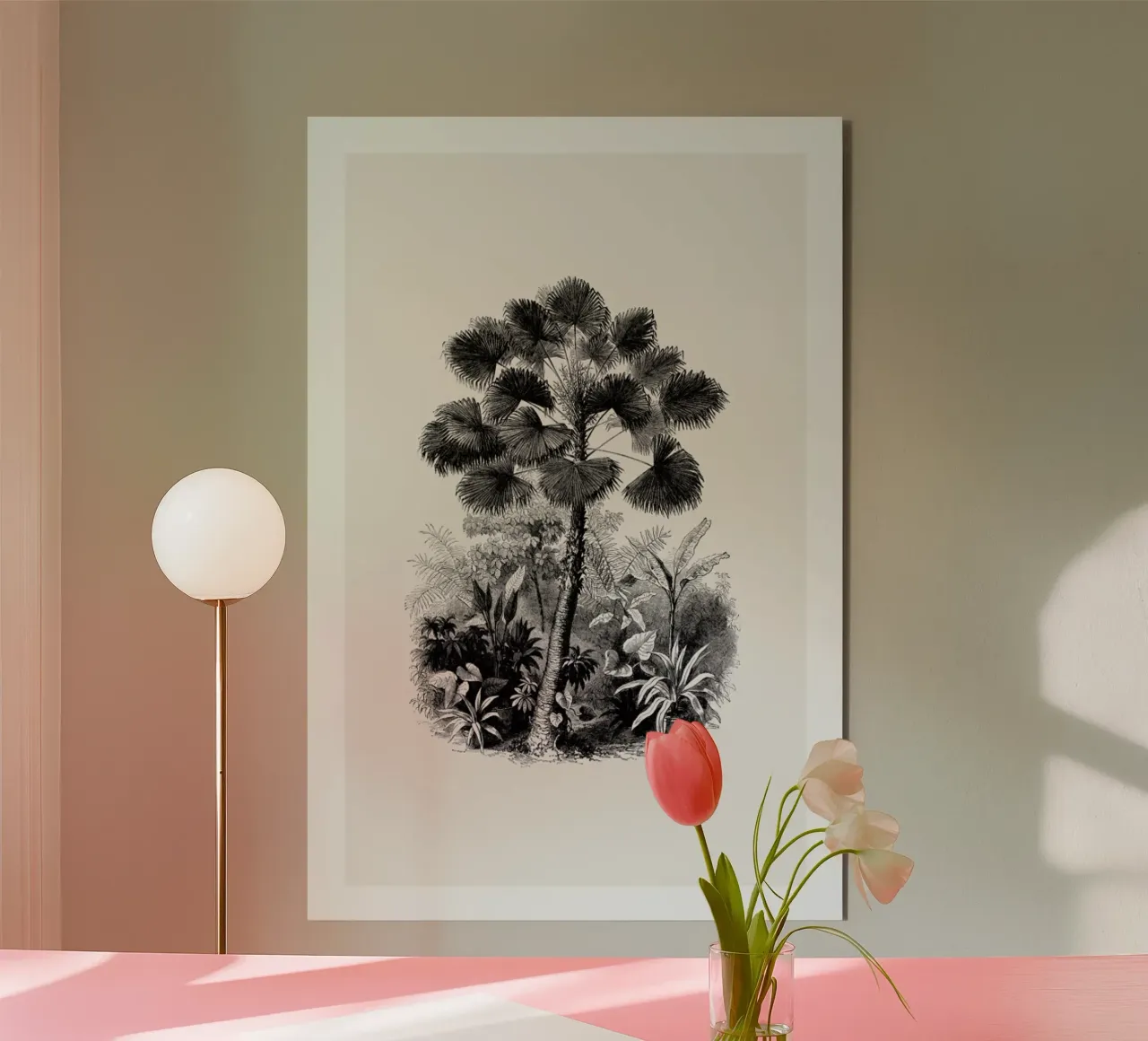 Fan Palm alu-dibond by Flora & Fauna